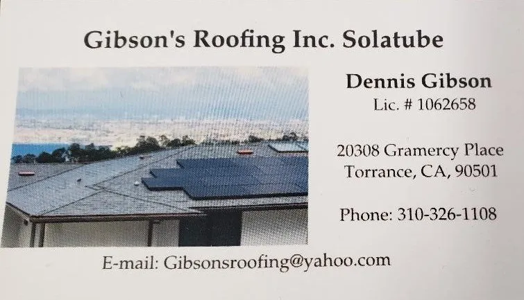 Slide of Gibson's Roofing