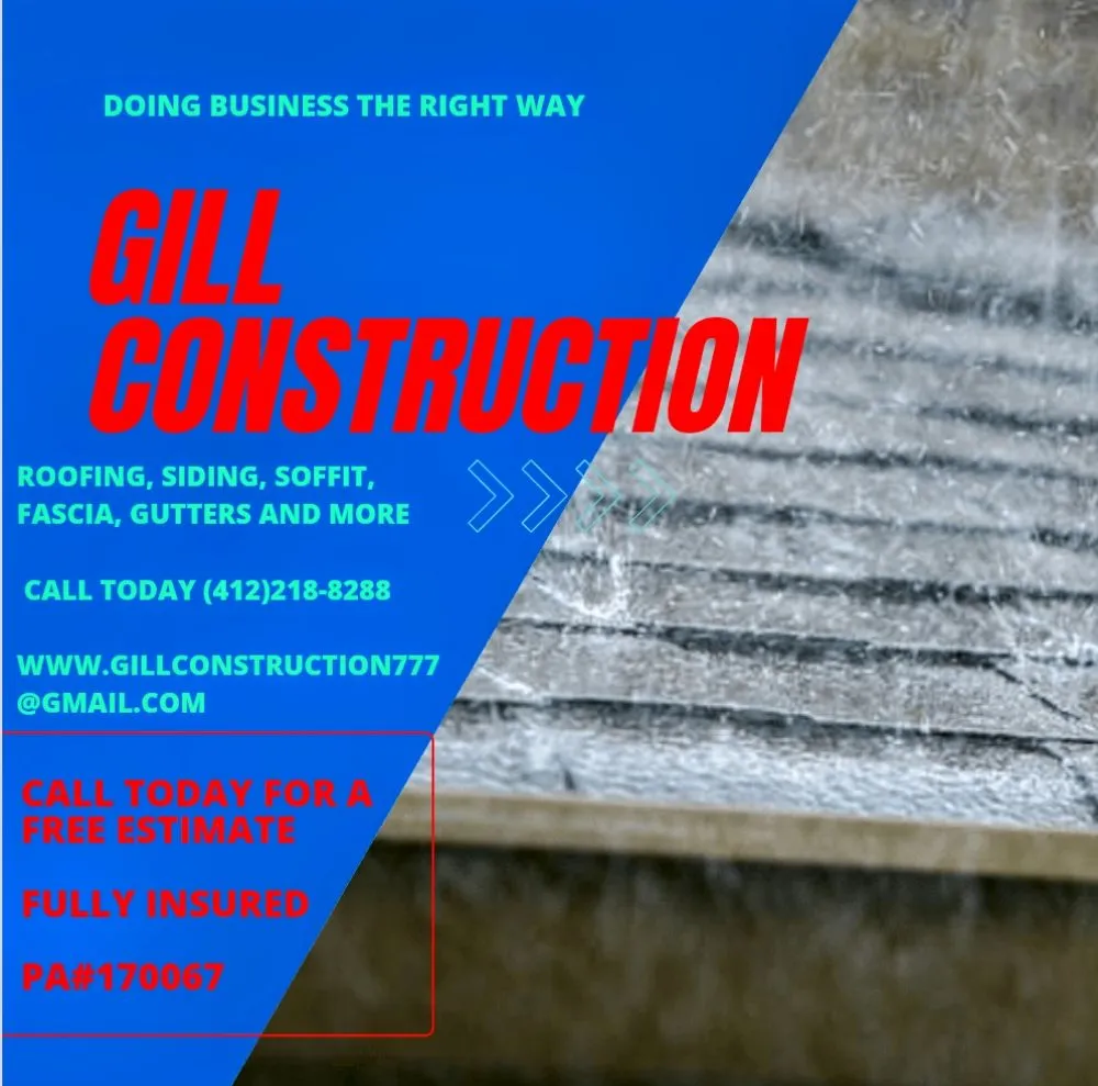 Emergency roof installation in Lyndora, PA by Gill Construction