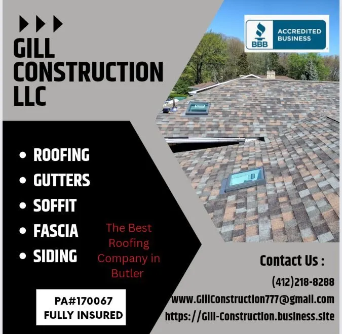 Professional shingle roofing service experts serving Lyndora, PA - Gill Construction