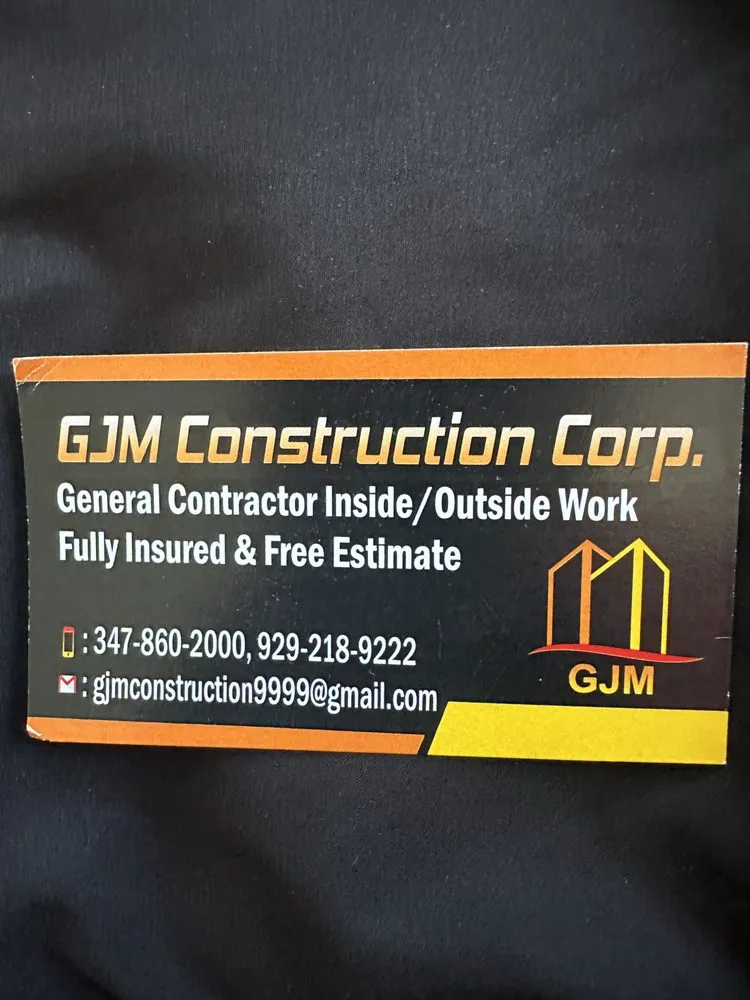 Slide of GJM Construction