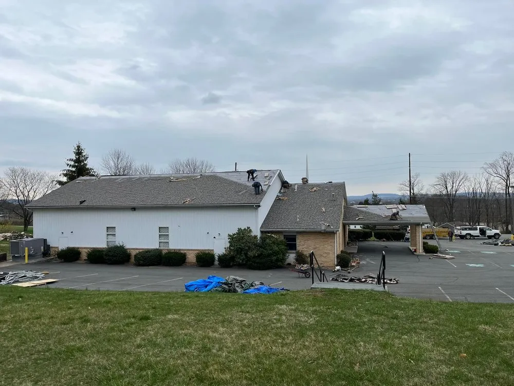 Licensed storm damage roof repair experts serving Ottsville, PA - G&K Gutters & Roofing