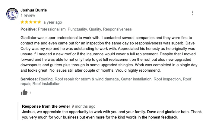 Slide of Gladiator Roofing & Restoration