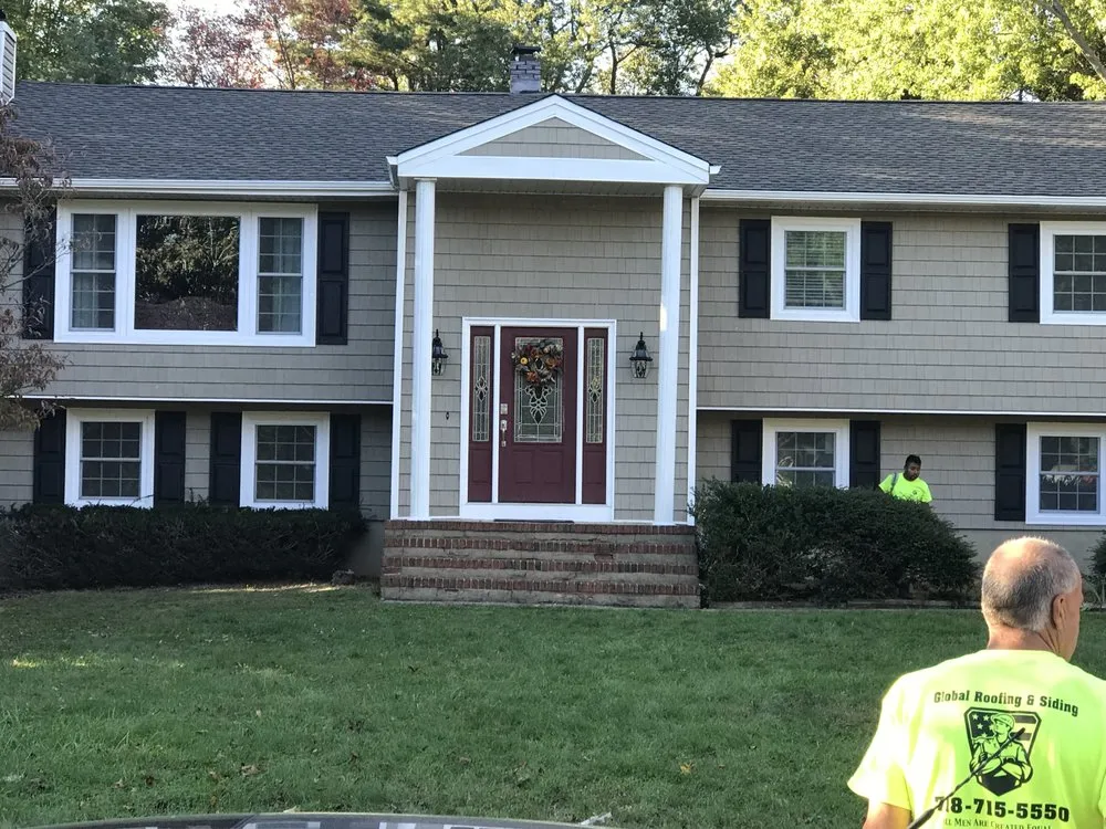 Top-rated storm damage roof repair in Jackson Township, NJ by Global Roofing & Siding
