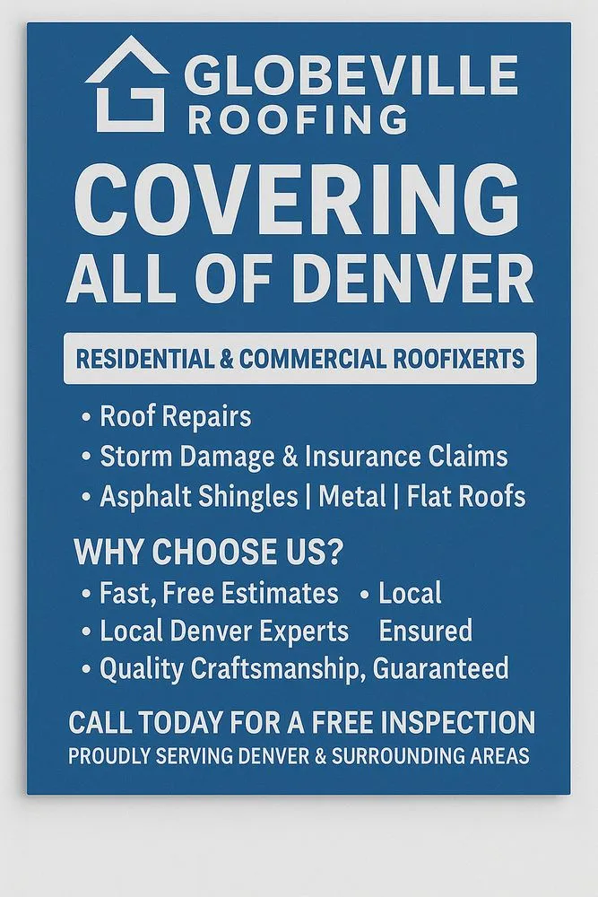 Slide of Globeville Roofing