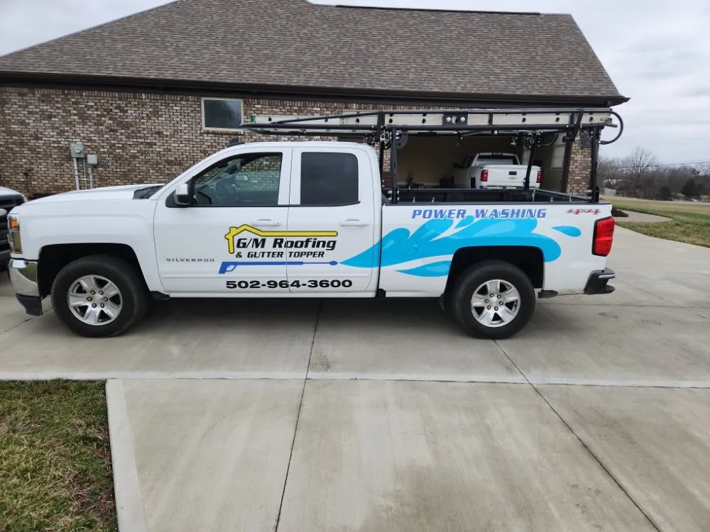 Slide of G/M Roofing & Gutter Topper