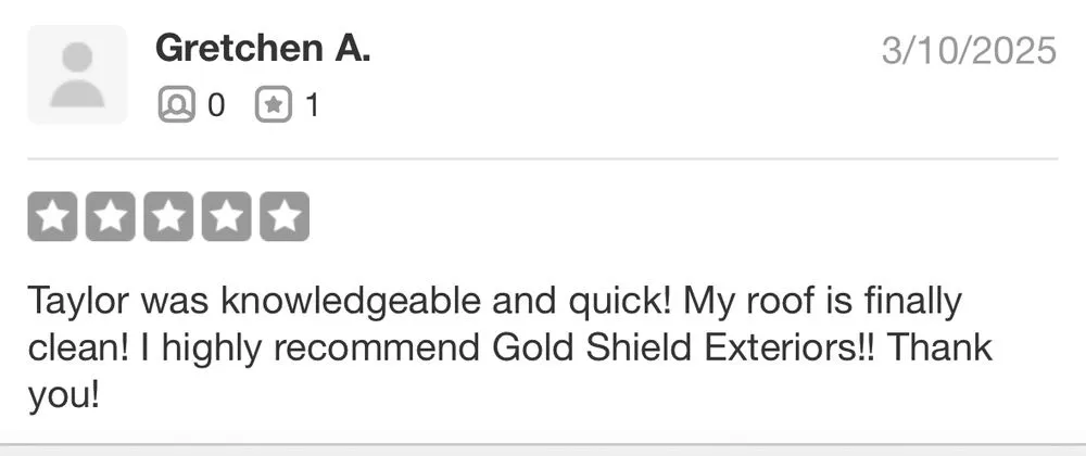 Slide of Gold Shield Exteriors