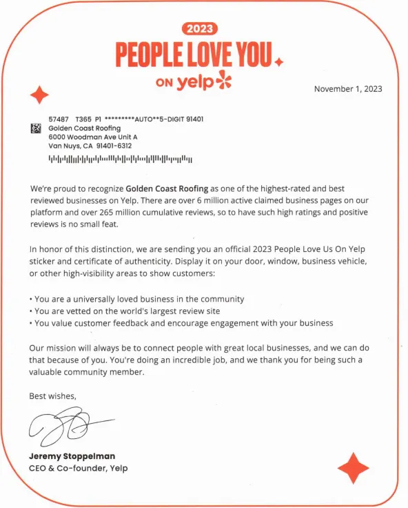 Slide of Golden Coast Roofing