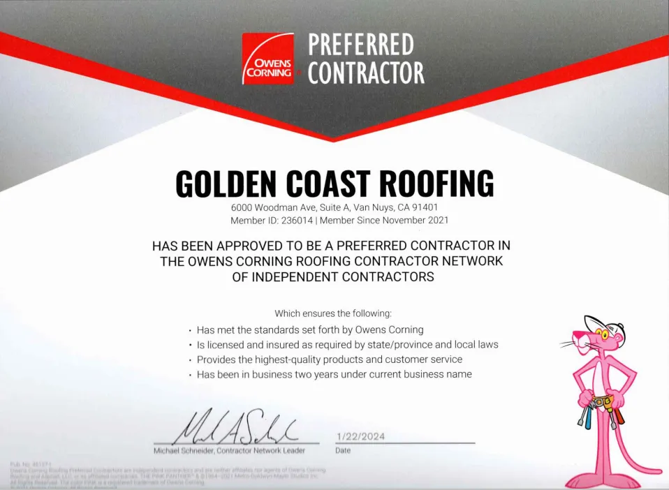 Slide of Golden Coast Roofing