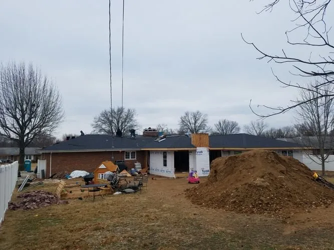 Local metal roofing installation in Labadie, MO by Golden Gables Roofing