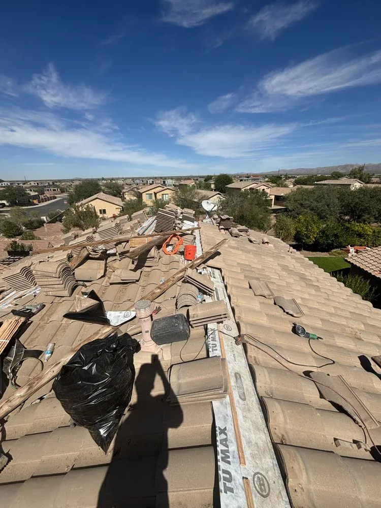 Slide of Golden Roofing Az