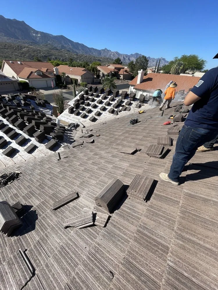 Slide of Golden Roofing Az
