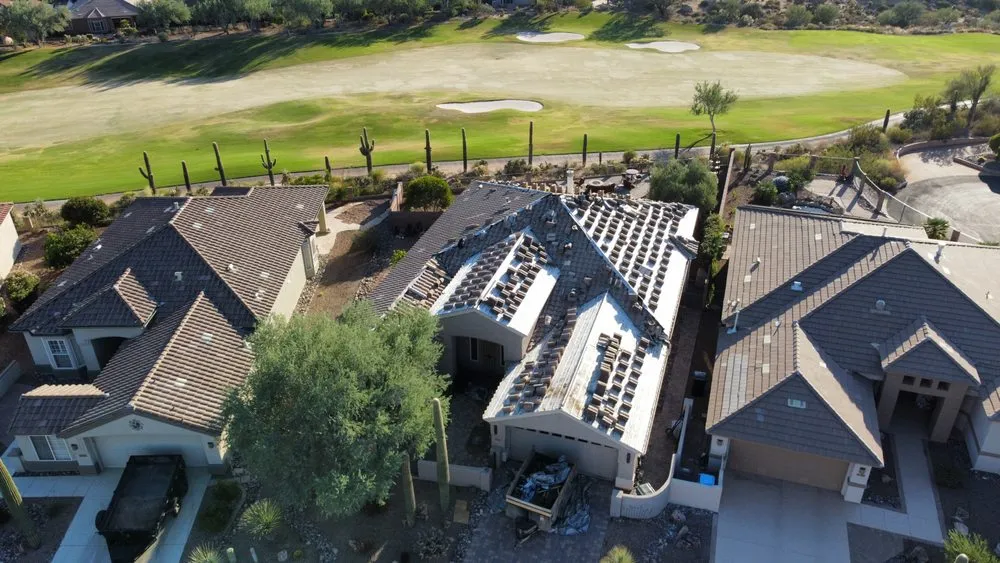 Slide of Golden Roofing Az