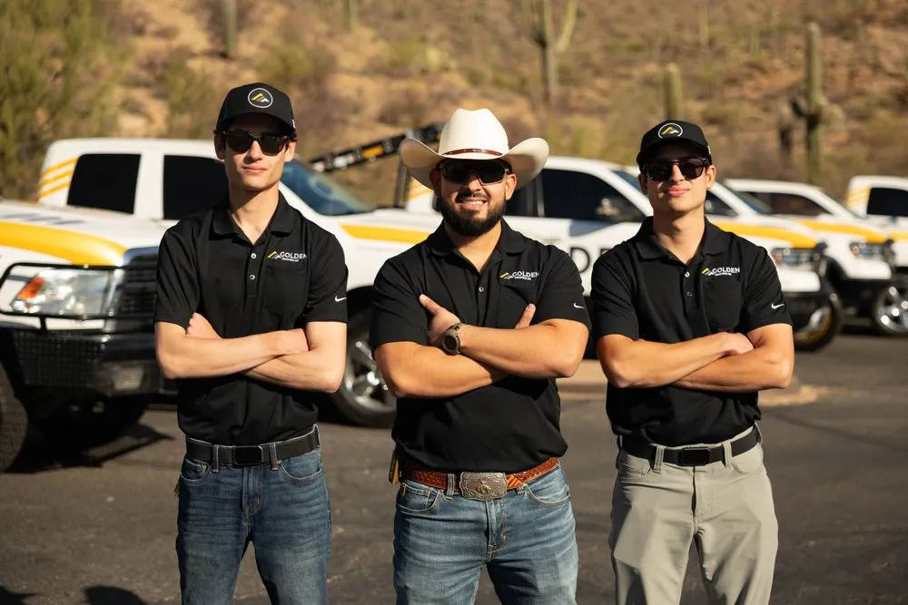 Slide of Golden Roofing Az