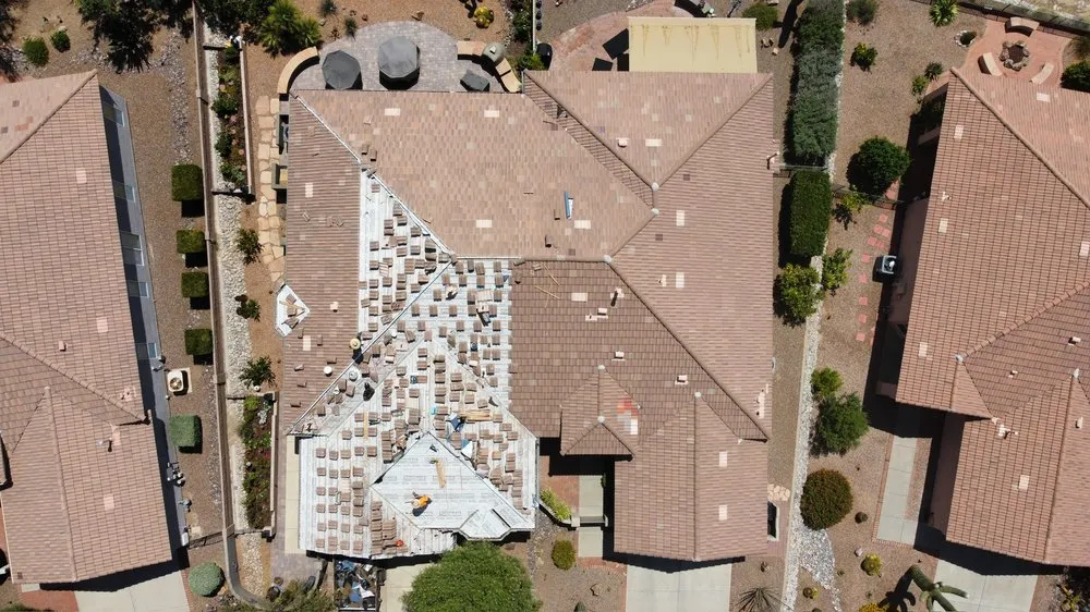 Slide of Golden Roofing Az