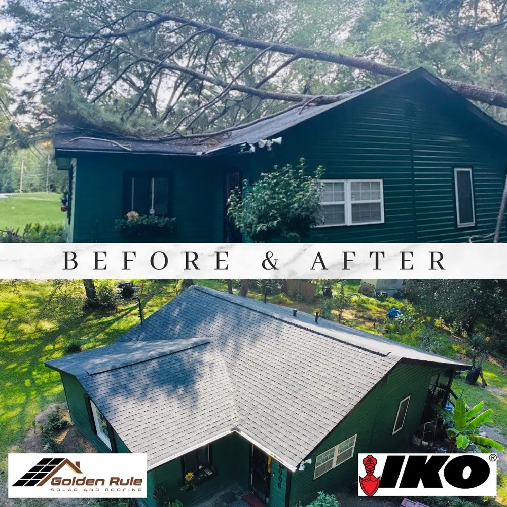 Slide of Golden Rule Solar and Roofing