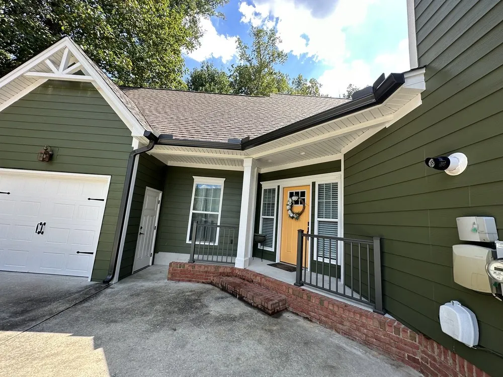 Slide of Golden Shield Gutters