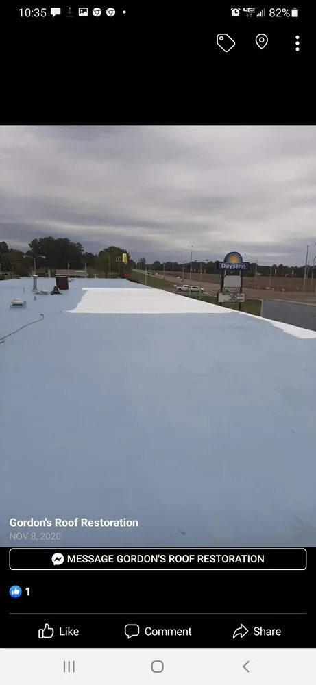 Slide of Gordon's Roof Restoration