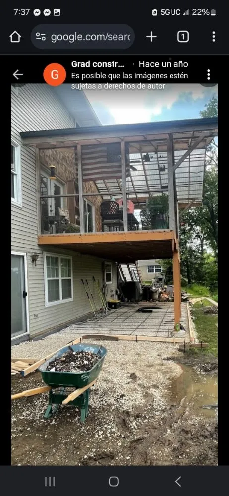 Slide of Grad Construction