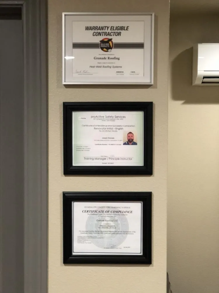 Slide of Granade Roofing