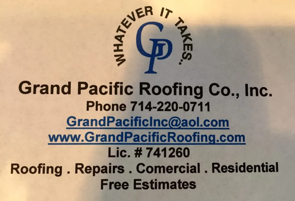 Slide of Grand Pacific Roofing