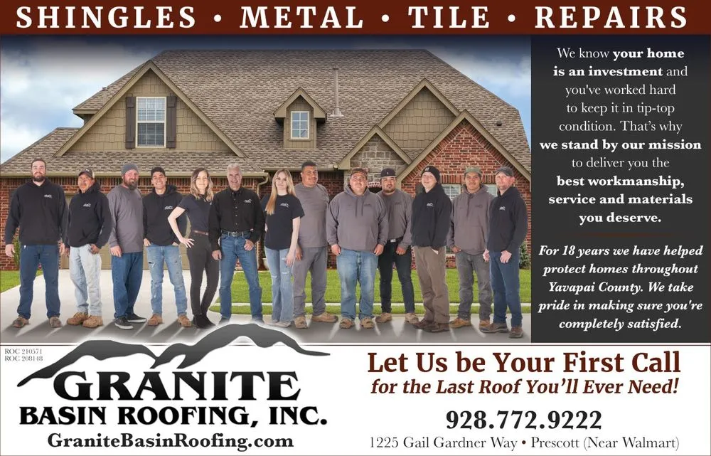 Slide of Granite Basin Roofing