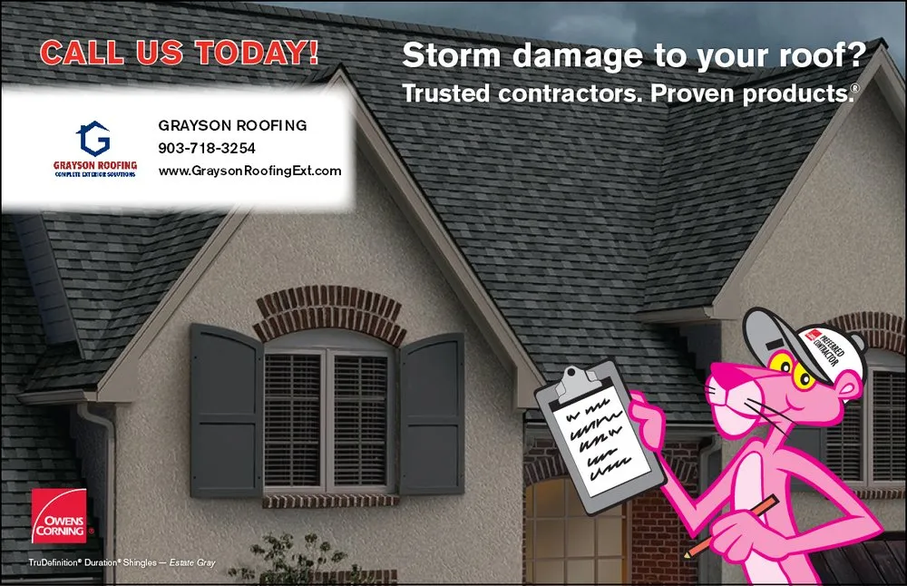 Slide of Grayson Roofing