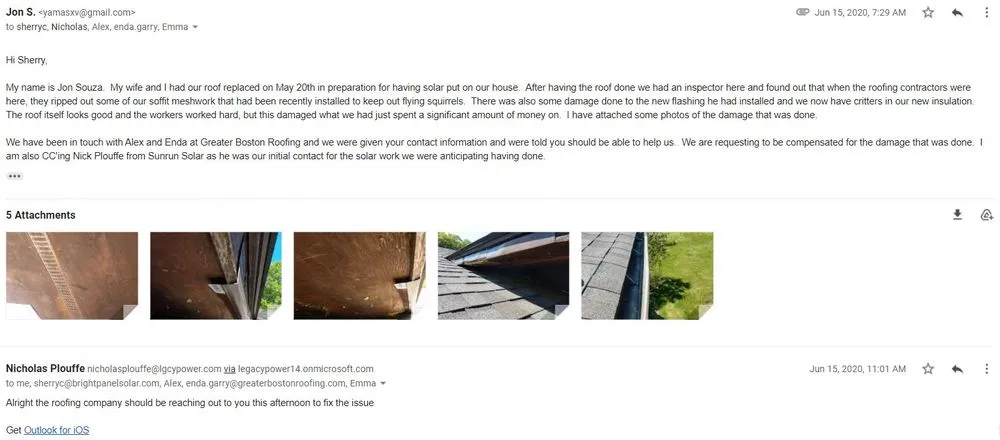 Slide of Greater Boston Roofing