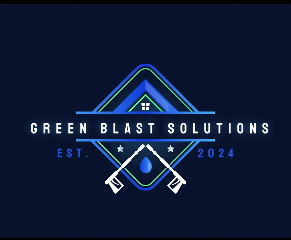 Slide of Green Blast Solutions pressure washing