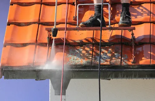 Slide of Green Blast Solutions pressure washing