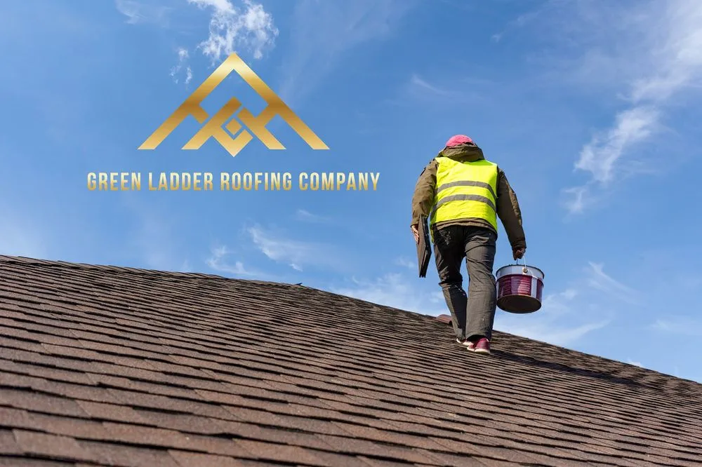 Slide of Green Ladder Roofing