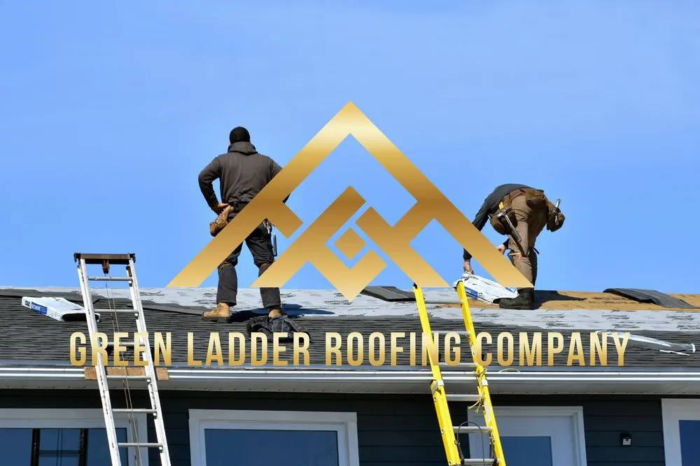 Slide of Green Ladder Roofing