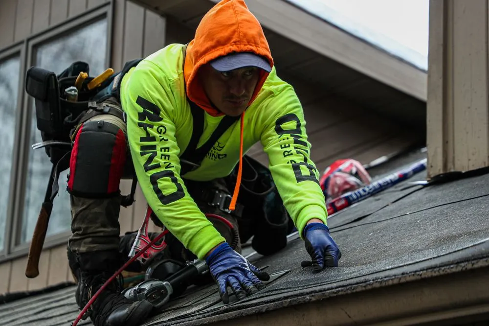 Slide of Green Rhino Roofing and Siding