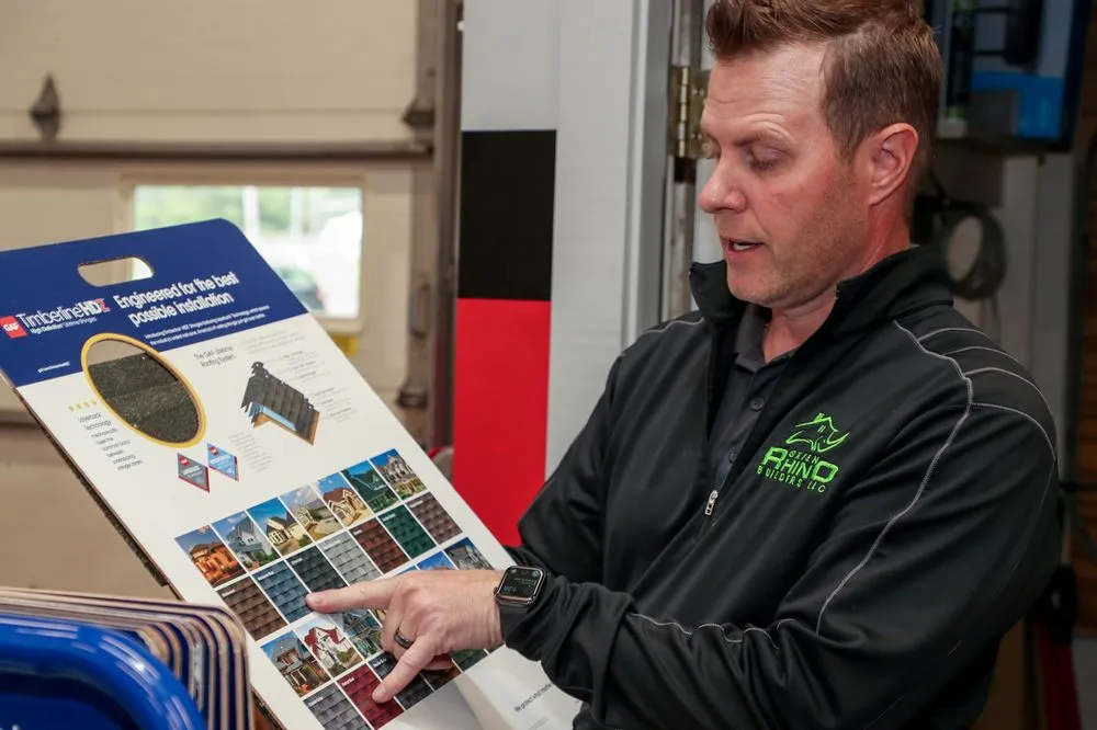 Slide of Green Rhino Roofing and Siding