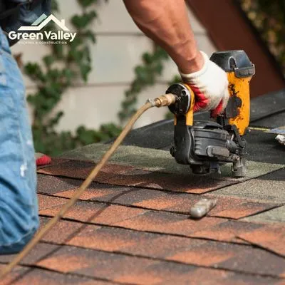 Green Valley Roofing and Construction Logo