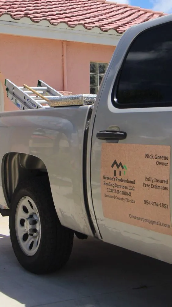 Slide of Greene's Professional Roofing Services