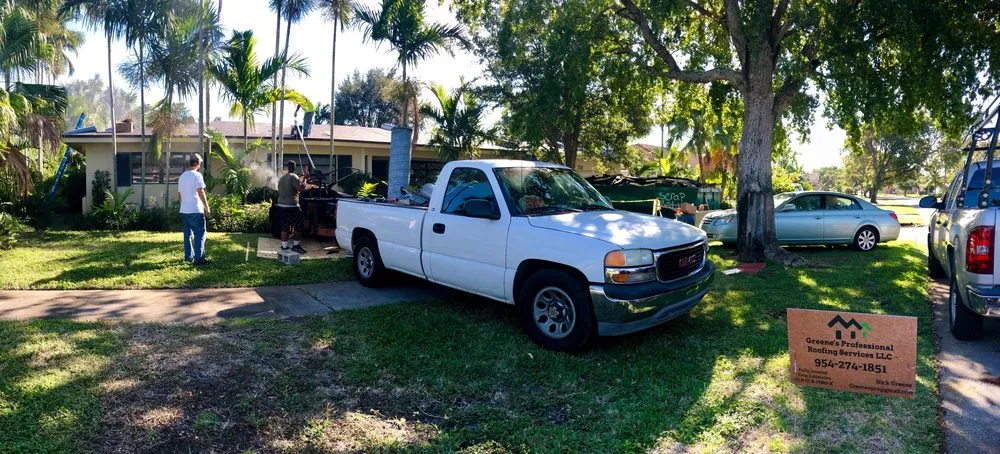 Slide of Greene's Professional Roofing Services