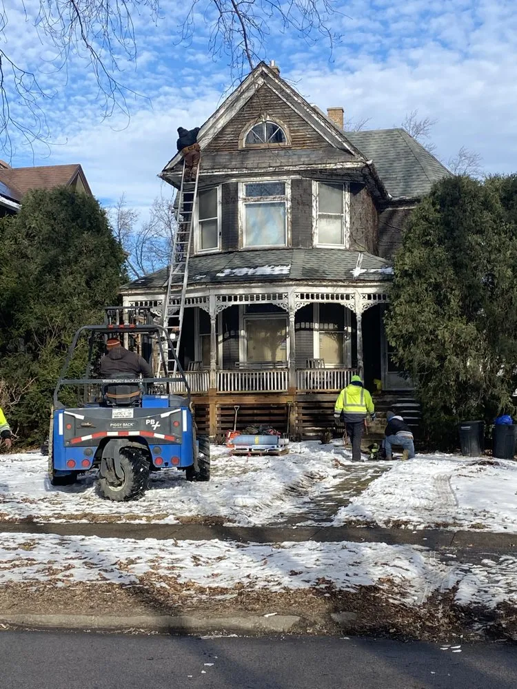 Slide of Greenway construction
