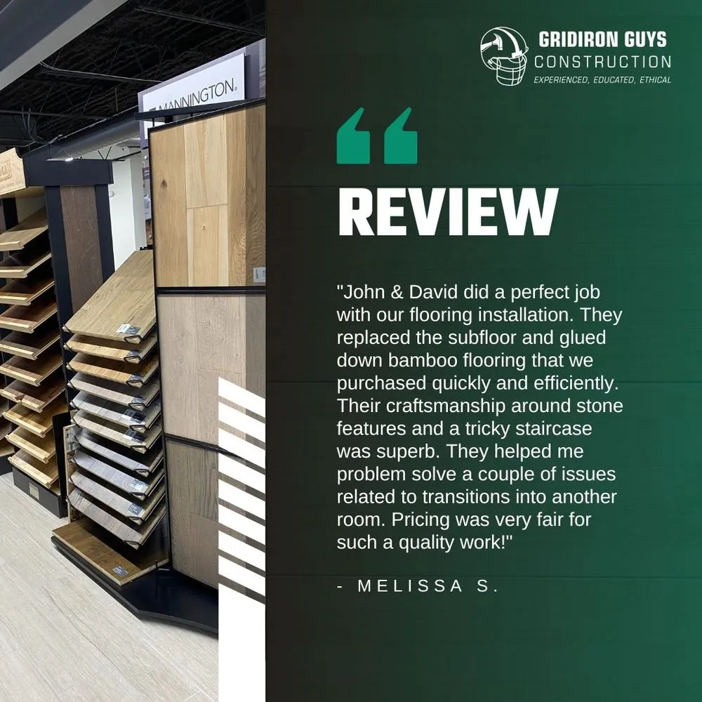 Slide of Gridiron Guys Construction