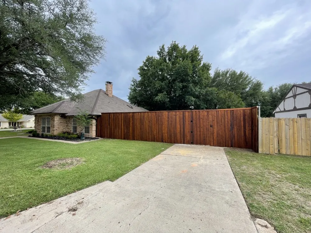Slide of Grizzly Fence and Patio