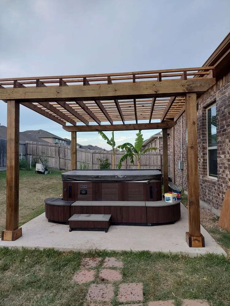 Slide of Grizzly Fence and Patio