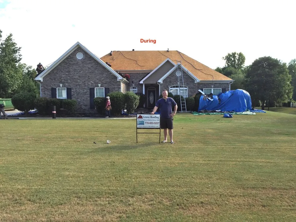 Slide of Grove Roofing