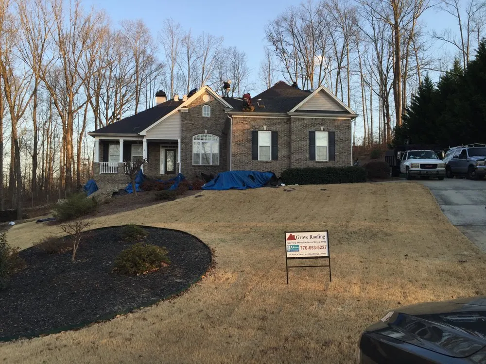 Slide of Grove Roofing