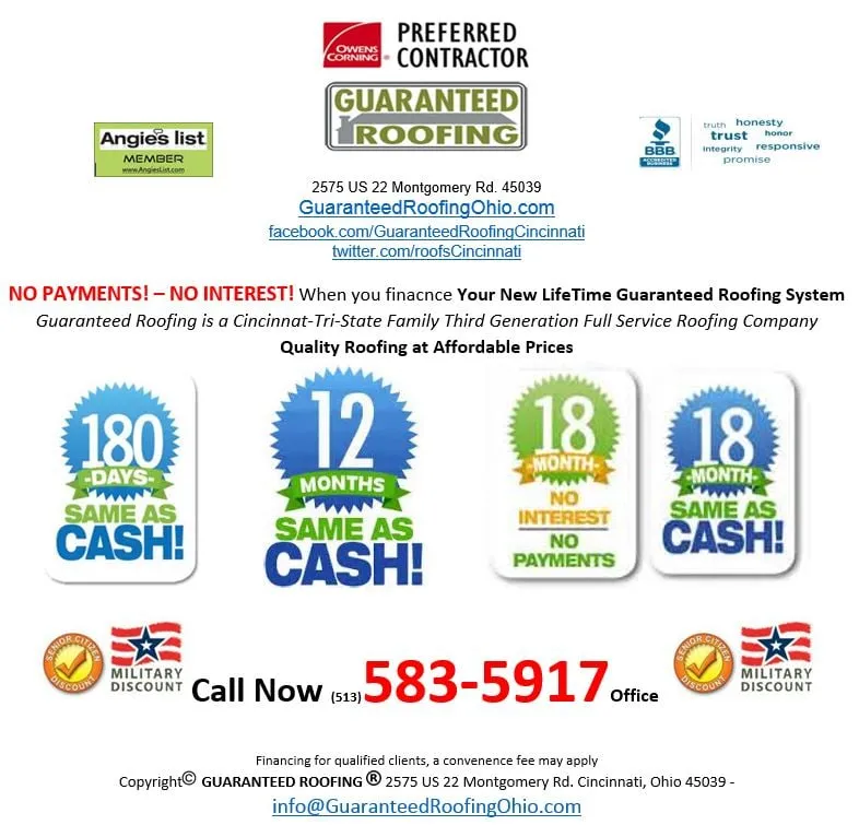 Slide of Guaranteed Roofing