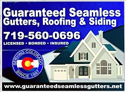 Slide of Guaranteed Seamless Gutter Roofing & Siding