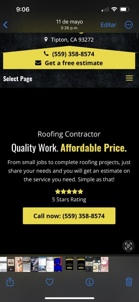 Slide of Gustavo Roofing Services
