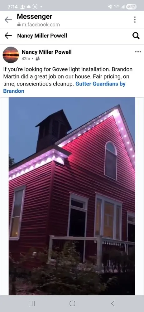 Slide of Gutter Guardians By Brandon