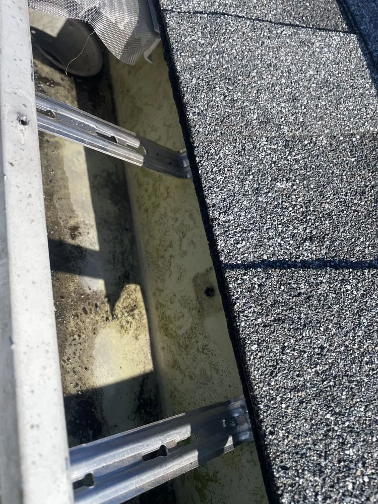 Slide of Gutters Cleaning