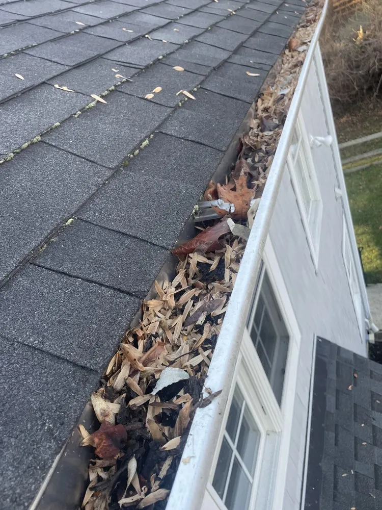 Slide of Gutters Cleaning