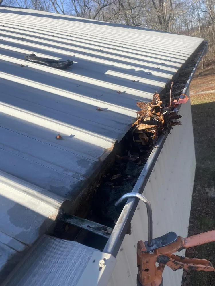Slide of Gutters Cleaning