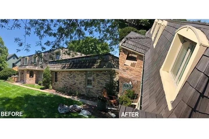 Professional roof repair for fast service in Waterloo, NE by H & H Exteriors